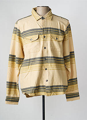 Chemise manches longues poches beige IRON AND RESIN homme