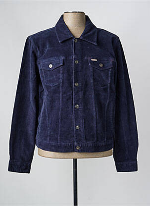 Veste casual fermeture boutonnée sur le devant bleu IRON AND RESIN homme