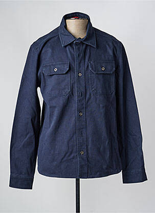 Veste casual fermeture boutonnée sur le devant bleu IRON AND RESIN homme