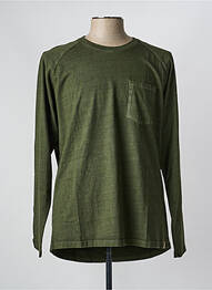 T-shirt coupe cintrée manches longues vert IRON AND RESIN homme