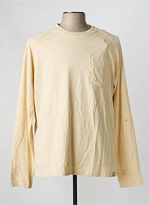 T-shirt stretch manches longues beige IRON AND RESIN homme