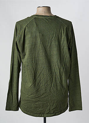 T-shirt stretch manches longues vert IRON AND RESIN homme