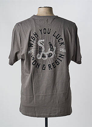 T-shirt stretch manches courtes gris IRON AND RESIN homme