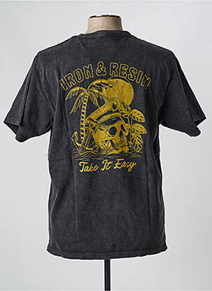 T-shirt stretch manches courtes gris IRON AND RESIN homme