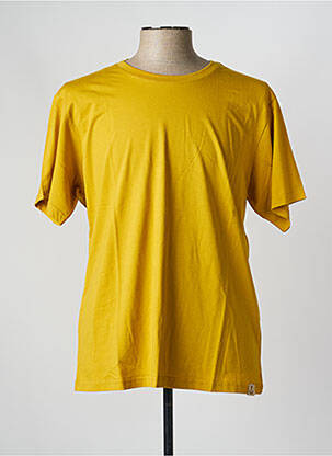 T-shirt stretch manches courtes jaune IRON AND RESIN homme