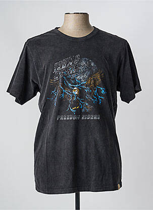T-shirt stretch manches courtes gris IRON AND RESIN homme
