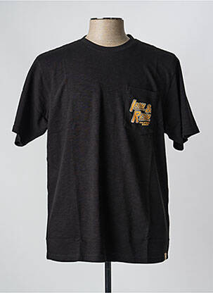 T-shirt stretch manches courtes noir IRON AND RESIN homme