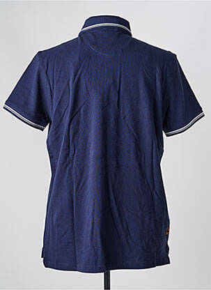 Polo coupe droite manches courtes bleu DAYTONA homme