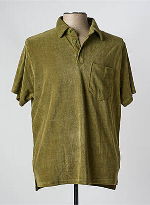 Polo stretch manches courtes vert IRON AND RESIN homme