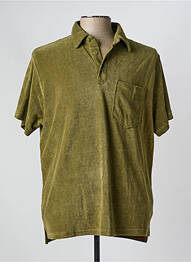 Polo stretch manches courtes vert IRON AND RESIN homme