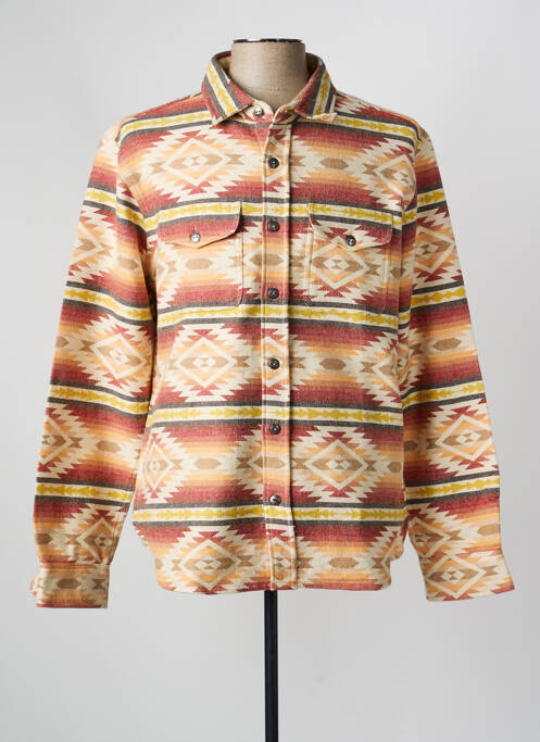 Veste casual fermeture boutonnée sur le devant orange IRON AND RESIN homme