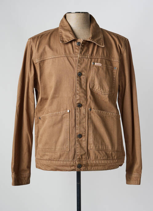 Veste casual fermeture boutonnée sur le devant marron IRON AND RESIN homme