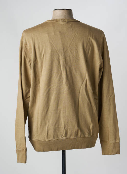 Sweat-shirt stretch manches longues marron IRON AND RESIN homme
