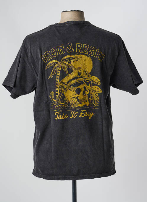 T-shirt stretch manches courtes gris IRON AND RESIN homme