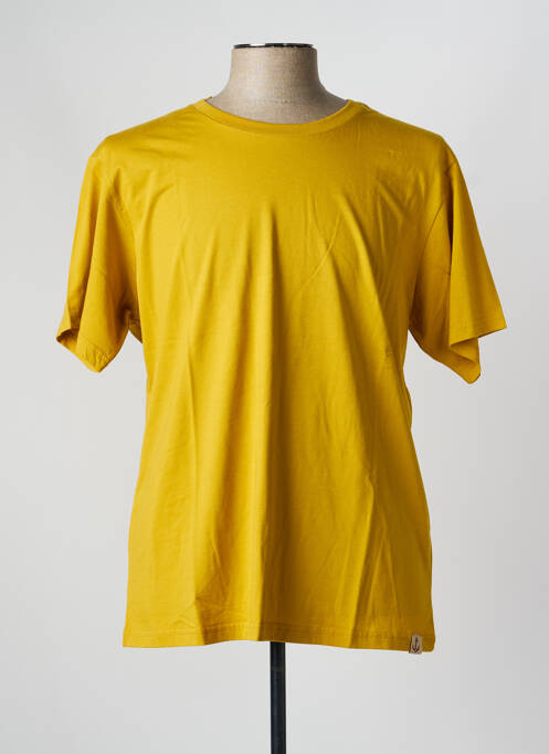 T-shirt stretch manches courtes jaune IRON AND RESIN homme