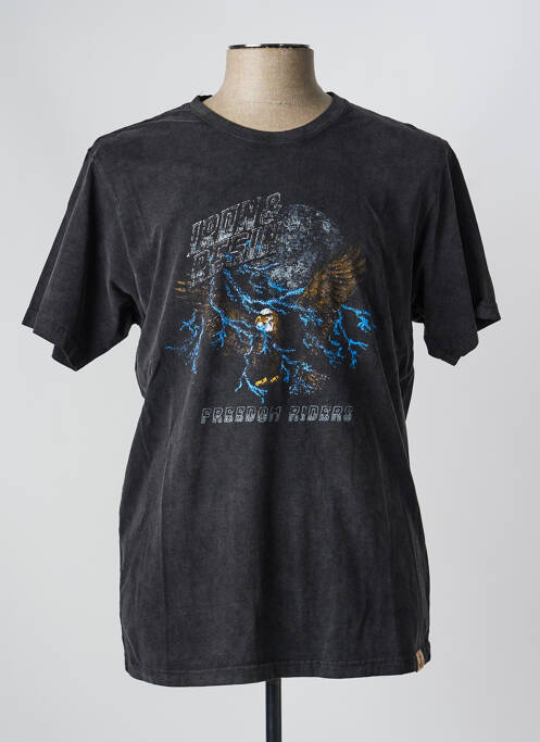 T-shirt stretch manches courtes gris IRON AND RESIN homme