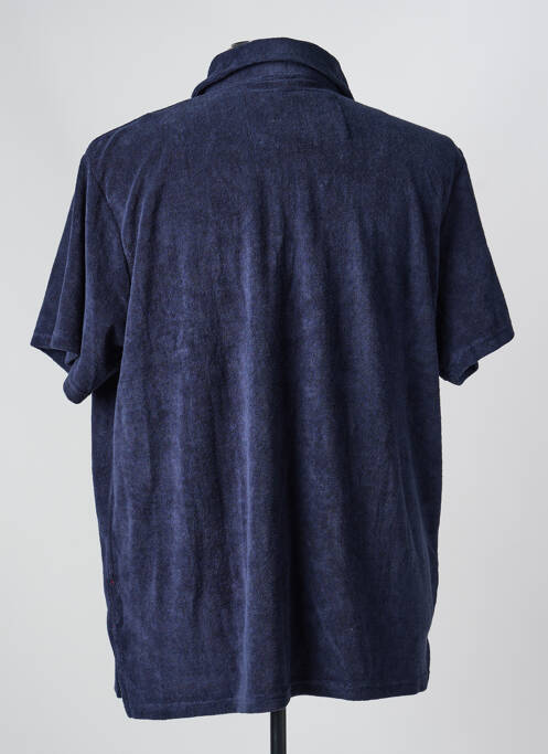 Chemise manches courtes coupe droite bleu IRON AND RESIN homme