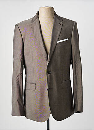 Veste chic finition intérieure doublure satiné gris HAFNIUM homme