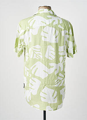 Chemise manches courtes imprimé fantaisie vert TOM TAILOR homme