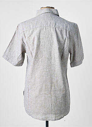Chemise manches courtes coupe droite gris TOM TAILOR homme