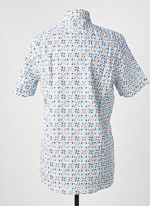 Chemise manches courtes imprimé fantaisie blanc JUPITER homme