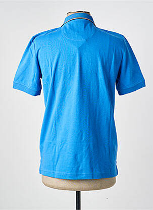 Polo tissage jersey manches courtes bleu PIERRE CARDIN homme