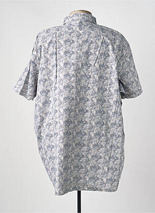 Chemise manches courtes imprimé fantaisie blanc JUPITER homme