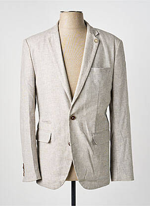 Blazer tissage chiné beige HAFNIUM homme