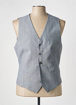 Gilet sans manche tissage chiné gris HAFNIUM homme