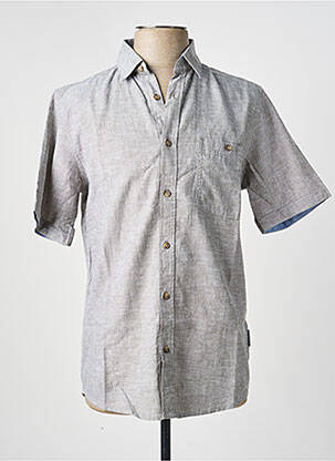 Chemise manches courtes coupe droite gris TOM TAILOR homme