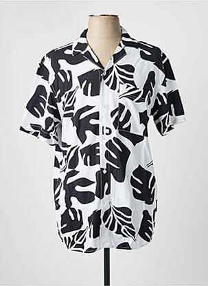 Chemise manches courtes imprimé fantaisie noir TOM TAILOR homme