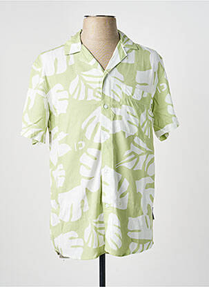 Chemise manches courtes imprimé fantaisie vert TOM TAILOR homme