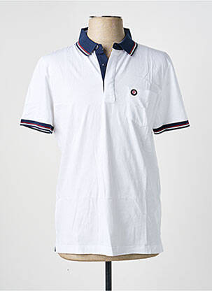 Polo tissage jersey manches courtes blanc PIERRE CARDIN homme