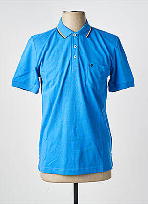 Polo tissage jersey manches courtes bleu PIERRE CARDIN homme