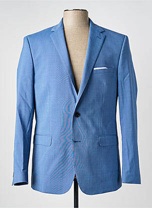 Veste chic tissage chiné bleu HAFNIUM homme