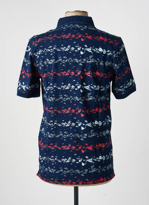 Polo tissage jersey manches courtes bleu MONTE CARLO homme