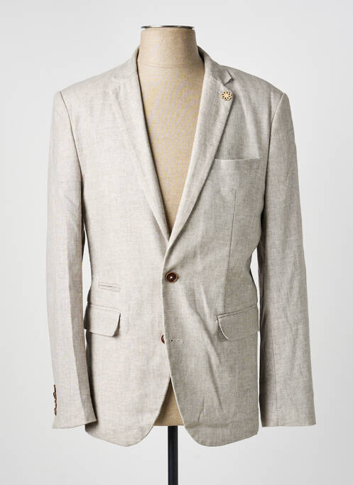 Blazer tissage chiné beige HAFNIUM homme