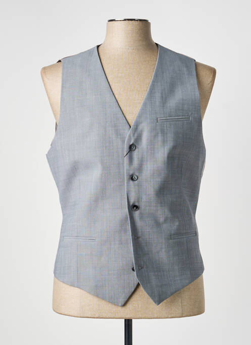 Gilet sans manche tissage chiné gris HAFNIUM homme