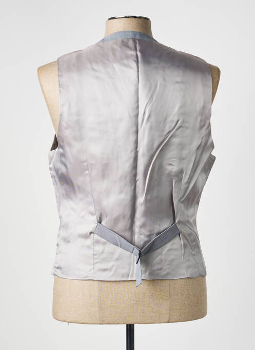 Gilet sans manche tissage chiné gris HAFNIUM homme