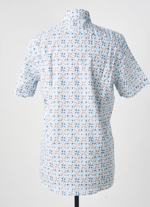 Chemise manches courtes imprimé fantaisie blanc JUPITER homme