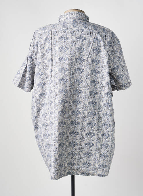 Chemise manches courtes imprimé fantaisie blanc JUPITER homme