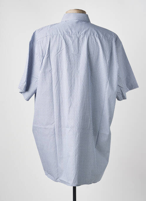 Chemise manches courtes imprimé fantaisie bleu JUPITER homme