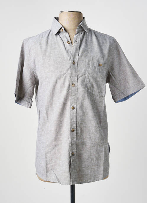 Chemise manches courtes coupe droite gris TOM TAILOR homme