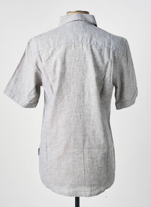 Chemise manches courtes coupe droite gris TOM TAILOR homme