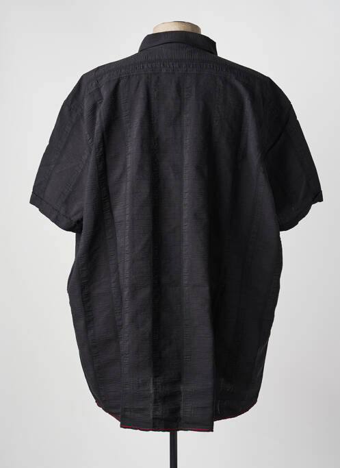 Chemise manches courtes coupe droite noir JUPITER homme