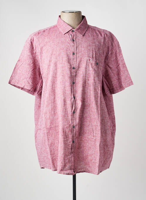 Chemise manches courtes poches rouge JUPITER homme