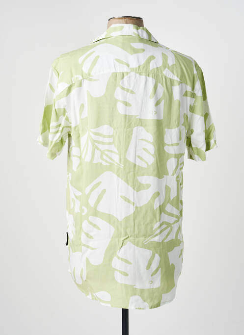 Chemise manches courtes imprimé fantaisie vert TOM TAILOR homme