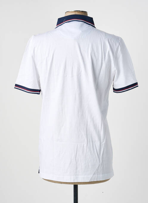 Polo tissage jersey manches courtes blanc PIERRE CARDIN homme