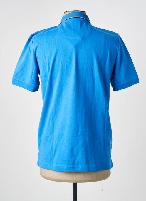 Polo tissage jersey manches courtes bleu PIERRE CARDIN homme