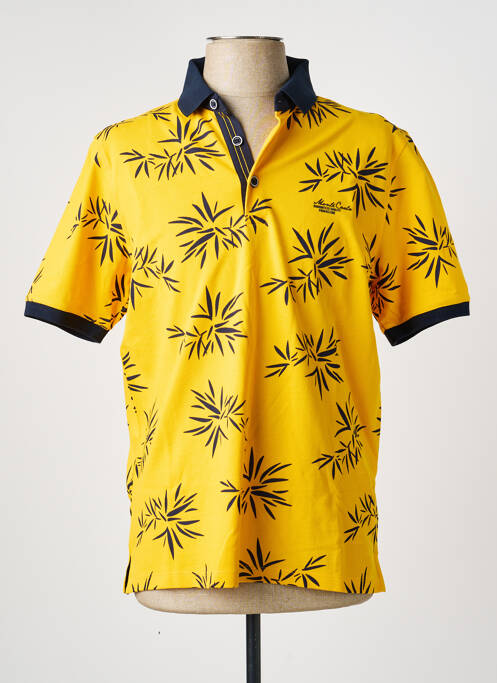 Polo stretch manches courtes jaune MONTE CARLO homme